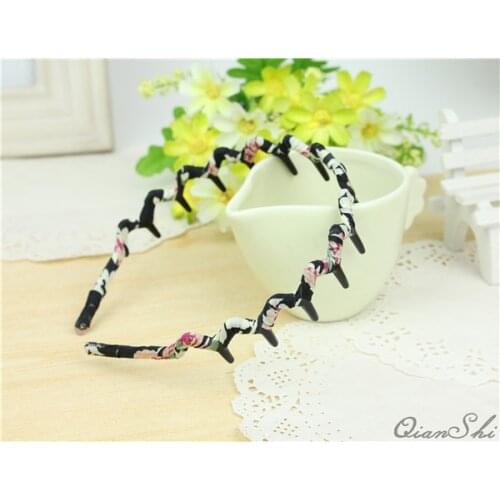 Fancyin Fashion Wavy Handmade chiffon leopard print Hairbands High Quality Headbands for Women and Girls Hair Accessories