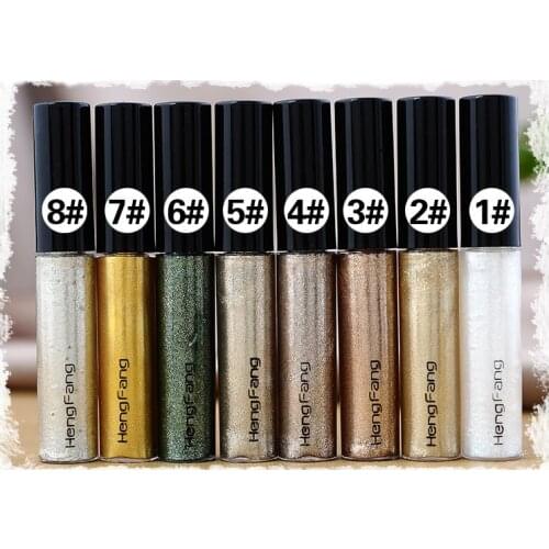 HENGFANG Magic glitter crystal color eyeliner 5ml waterproof makeup highlights brighten eyeliner