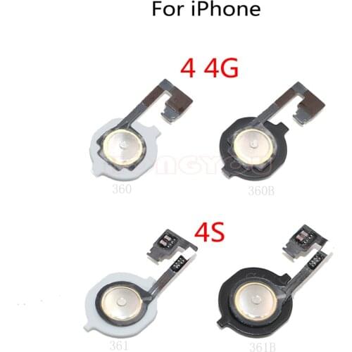 Home Button With Flex Cable No Touch ID Fingerprint For iPhone 5 5S 5C 4 4S