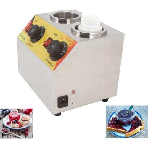 Commercial Electric Chocolate Double Sauce Bottle Warmer Squeeze Jam Bottle Warmer Hot Sauce Warming Machine
