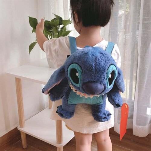 Lilo Stitch 37cm Stitch Stuffed Toys Backpack Stitch Bag Cartoon Bag Gifts for Children Birthday Present