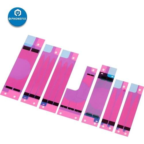 10pcs Battery Adhesive Sticker for iPhone 11 6 6S 7 8P Double Tape Pull Trip Glue Part Anti-static Built-in Heat Sink Sticker