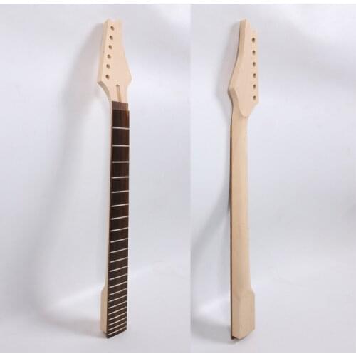 Unfinished 22Fret 25.5in Electric Guitar Neck Maple+Rosewood fretboard Hand-made
