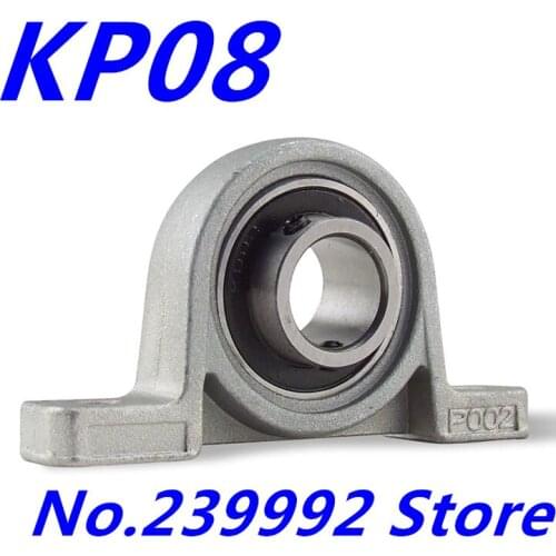NEW 10pcs 8mm KP08 kirksite bearing insert bearing shaft support zinc alloy mounted bearings pillow block housing