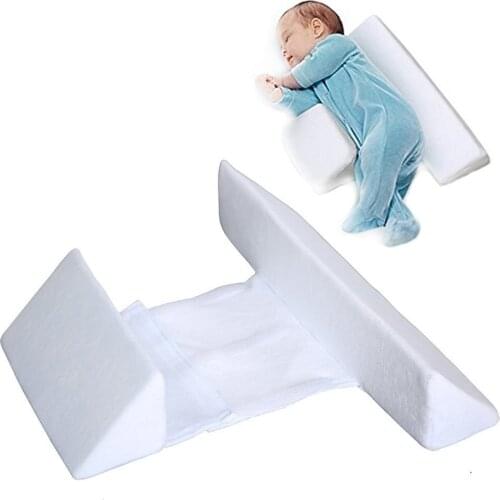 Infant Shaping Sleeping Pillow Triangular Prism Shapes Width Adjustable Breathable Infant Positioning Pillow Infant Head Pillow