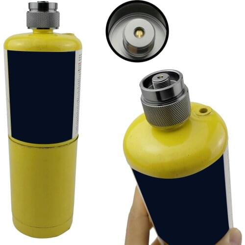 Valve Cylindrical Shape Portable Aluminium Alloy Burner Accessory for Propane Gas Can Outdoor Picnic Accessories