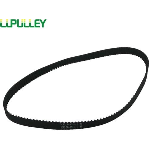 LUPULLEY GT2 Timing Belt 2GT Transmission Belts for Timing Pulley width 6mm GT2-132/134/136/140/150mm Closed Rubber Synchronous