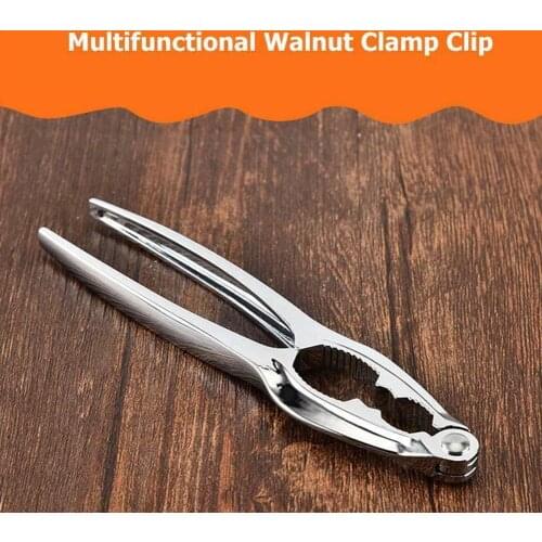 Chestnut Clip Nut Cracker Walnut Pliers Steel Nut Opener Tools Plier Chestnut Opener Gadgets Portable Kitchen I2U6