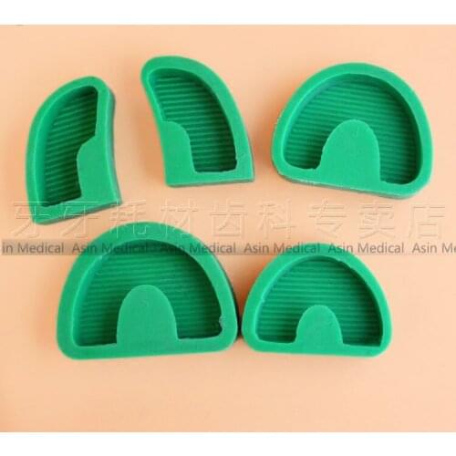 High Quality 2016 New Arrival 5pcs/set Dental Lab Silicone Rubber Plaster Former Model Base Molds Mould