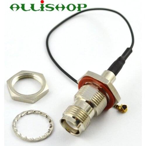 ALLiSHOP 0-3Ghz pigtail RP TNC female brooches plug connector to U.FL IPX connectors 1.13 cable for PCI Wifi Card Computer