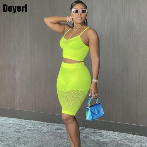 Women Sport Tracksuit Two Piece Set Summer Shorts and Crop Top Set Workout Fitness Activewear Biker Shorts 2 Piece Set Wholesale