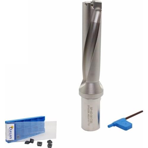 10pcs SPMG090408 Carbide Indexa Inserts and 1PC SP C32 4D 28mm 29mm 30mm 31mm 32mm 33 Indexable Insert Drill Bit Set Metal Tool