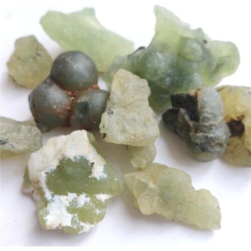 100g Natural prehnite GrapeStone Green Prehnite Silicate Minerals Home Decoration Jewelry Processing