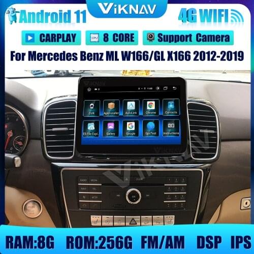 2din 9inch Android 11 Car Radio with screen For Mercedes Benz ML W166/GL X166 2012-2019 GPS Navigation DVD Multimedia Player