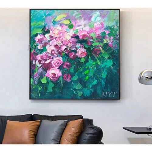 Many Flowers Are In Bloom Abstract Oil Painting Wall Art Home Decor Picture Modern Painting On Canvas 100% Handpainted No Framed