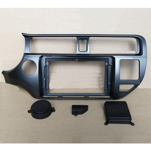Car Fascia Navigation Fascias Dash Frame Kit For 9" Universal Android Multimedia Player For Kia Rio L.H.D. 2012 2013 2014