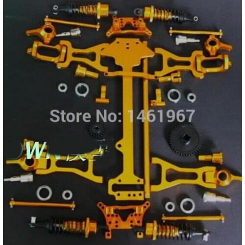 Wltoys A949 A959 A969 A979 K929 1/18 RC Car Spare Parts silver metal upgrade parts (Complete set)