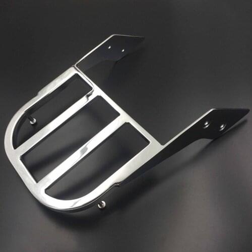 Chrome Black Sissy Bar Luggage Rack For Honda Spirit 750 VLX 600 ACE 1100 ACE Tourer Motorcycle