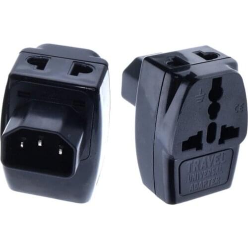 Free shipping Universal to IEC320 C14 Electrical Plug Adapter 3 Way Outlet Multi Receptacle Plug PDU IEC320 C13 to C14 Plug