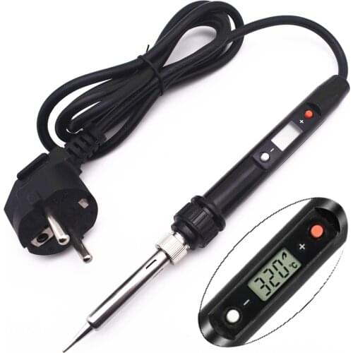 Electric Soldering Iron 220V / 110V 80W LCD Digital Display Adjustable Constant Temperature Internal Heating Welding Tools