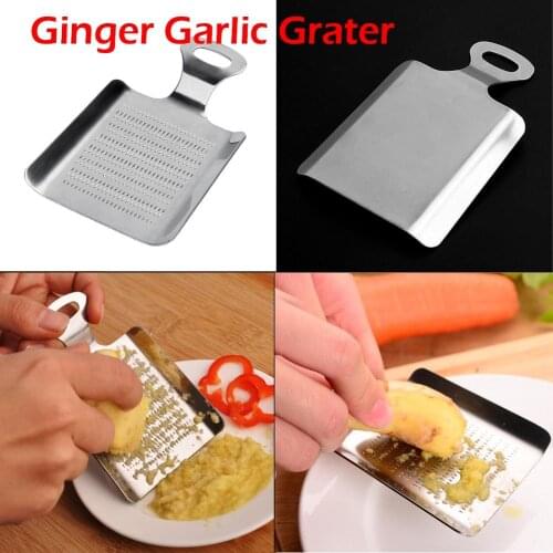 Stainless Steel Garlic Chopper Press Crusher Masher Grater Kitchen Tool (Size: 1)