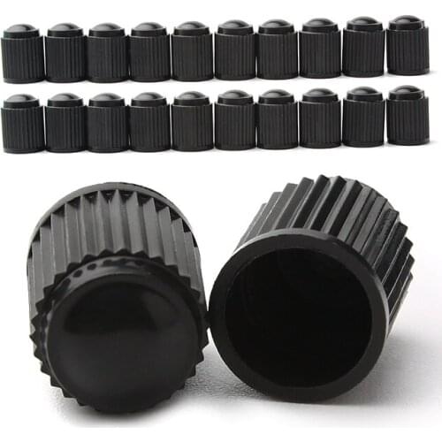 20Pcs/Lot Tire Tubes Tyre Air Valve Caps Car Wheel Styling Plastic Round Bike Bicycle Motorbike Airtight Dust Prevention