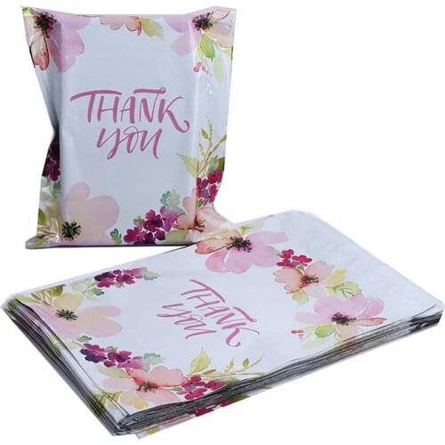 New 10PCS Printed Poly Mailer Packaging Envelopes with Self Seal Courier Storage Bags Clothes Mailers Packaging Bags