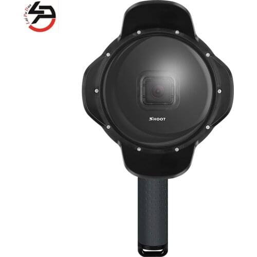 LPD 6 Inch Dome Port with lenshood For GoPro Hero 5 Go pro Hero5 Black Underwater Housing Accessories