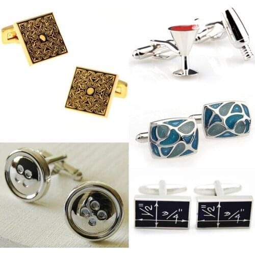 Fashion Enamel Wine Cup Button Cufflink Cuff Link 1 Pair Big Promotion