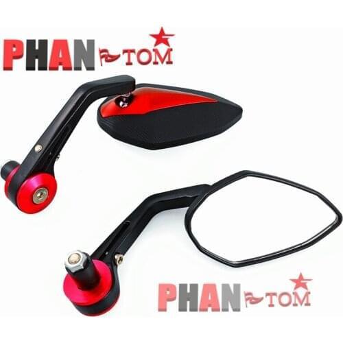 1Pair Motorcycle 7/8" Handle Bar End Rearview Side Mirrors Fit for Honda for Yamaha KTM Hot