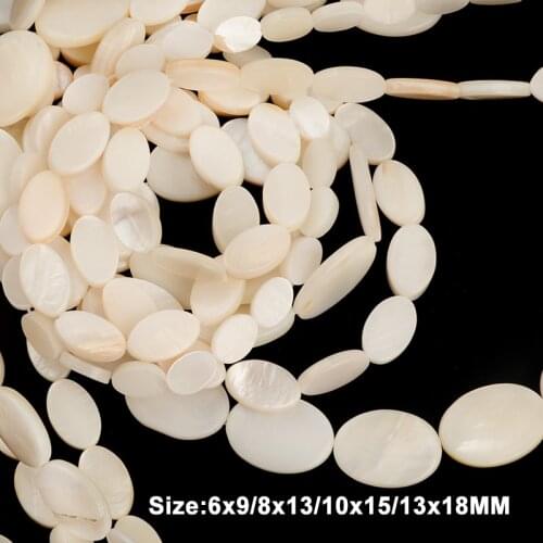 Natural Shell White Stone Beads Agates Pearl Shell Beads For Jewelry Making DIY Necklace Bracelet Charms Women Accessories