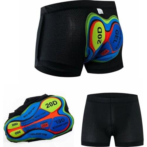 Cycling Underwear Mens Bicycle Mountain MTB Shorts Riding Bike Sport Underwear Compression Tights Shorts 16D 20D Padded