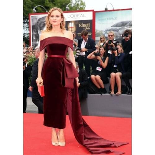 Платье Charming Burgundy Evening Dresses Sheath 2021 Off-Shoulder Occasion Prom Gowns Arabic Qatar Party Dresses فساتين السهرة