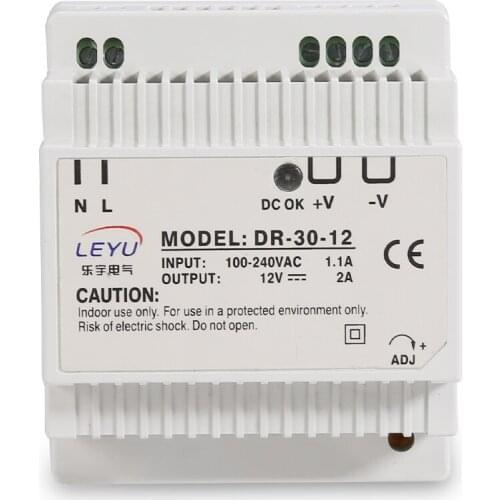 Single output din rail 24v power supply with CE RoHS