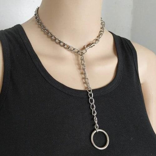 Punk Chain Gothic Chain Choker Collar Goth Pendant Trendy Men Women Jewelry