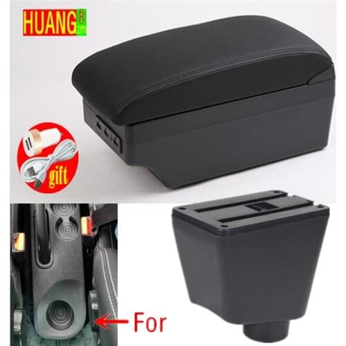 For Renault Clio 4 Armrest For Renault Clio 3 III IV Car Armrest box Car accessories Storage box cup holder ashtray USB