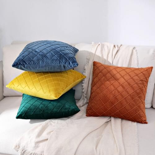 Luxury Throw Pillow Covers Decorative Pillow Cover Solid Cushion Covers Living Room Cushion Cover Plaids Nordic Pillow case