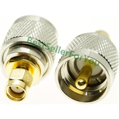RP-SMA RPSMA Male Connector To UHF Male PL-259 PL259 Jumper RF Adapter Connector