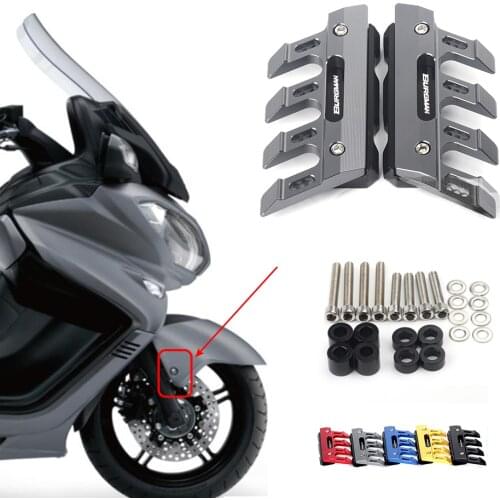 With Logo For Suzuki Burgman 650 125 150 200 250 400 Motorcycle Front Fork Protector Fender Slider Guard Accessories Mudguard
