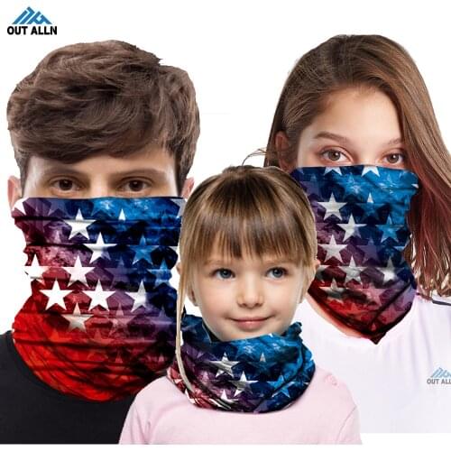 Flag Punisher Neck Gaiter Half Mask Tube Scarf Buff Cuello Face Cover Multifunctional Bandana Tubular Face Shield Headband Biker