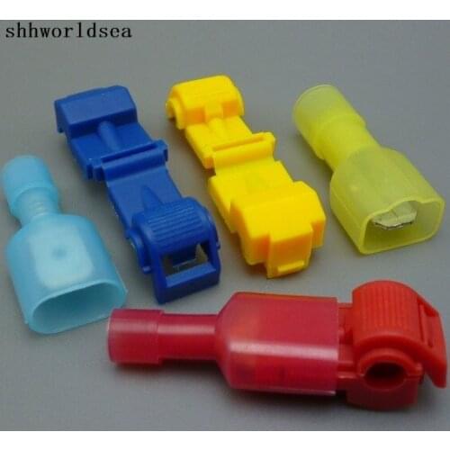 Shhworldsea 500pairs =1000pcs Scotch Lock Quick Splice Wire Connectors Terminals Crimp Electrical Car Audio 22-10AWG Wire Set