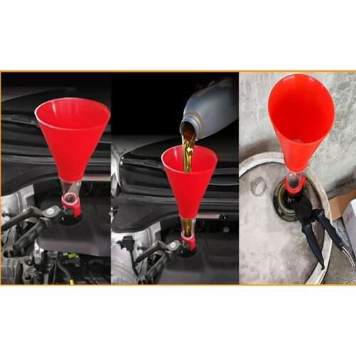 Universal Car Engine Oil Funnel Adjustable Gasoline Special Funnel Filling Equipment Kit