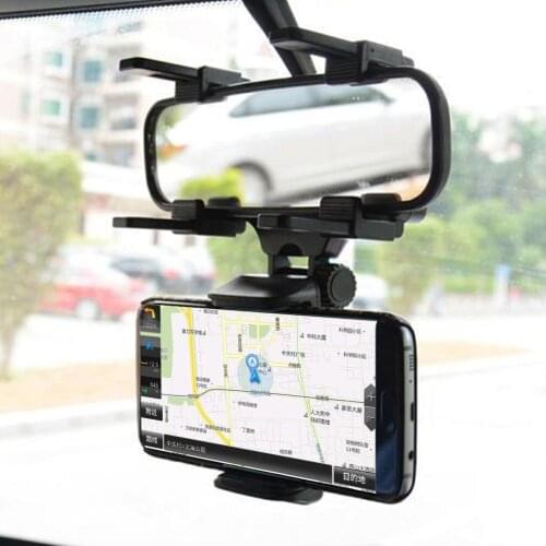 Universal Car Rearview Mirror Mount Holder Clip for Mobile Phone GPS Car Rearview Mirror Mount for iPhone Samsung Mobile Phone