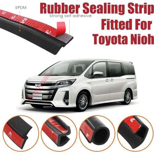 Door Seal Strip Kit Self Adhesive Window Engine Cover Soundproof Rubber Weather Draft Wind Noise Reduction For Toyota Nioh