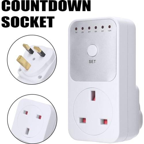 Power Energy Timer Switch Plug-in Smart Countdown Socket Switch Electrical Plug Auto Shut Off Outlet Socket Switch UK Plug
