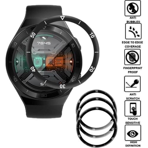 High Quality GT2E 5D Curved Edge Full Coverage Soft Protective Film Cover For Huawei Watch GT 2E Sport Vitality Screen Protector