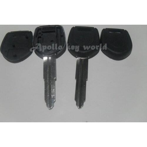 High Quality Transponder Key Shell Case For Mitsubishi ( Can Install TPX1TPX2) With Right Blade Fob Key Cover 10PCS/lot