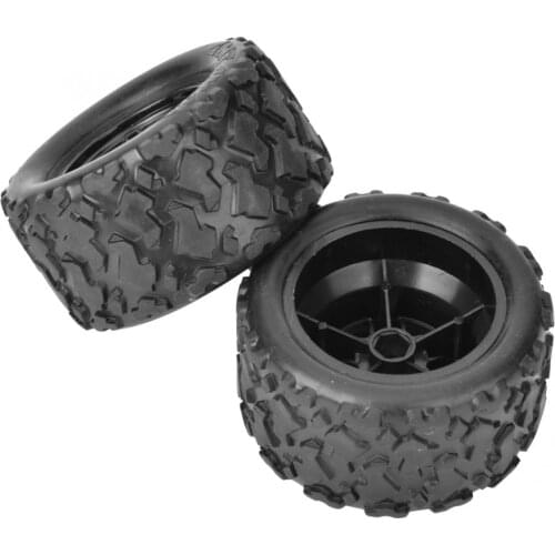 2pcs Wheel Tire Replacement Fits for HS 18301 18302 18311 18312 1/18 RC Car RC Model Car Spare Spare Wheel Tire Hubs Rim