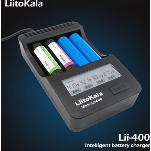 Liitokala lii-400 LCD Charger 18650 26650 18500 14500 16340 17500 3.7V lithium battery NiMH AA / AAA 1.2V Battery Charger