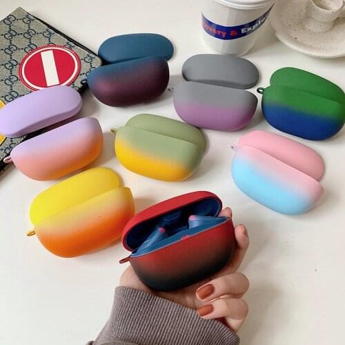 Hard shell Gradient Color Earphone Case For SONY WF-SP800N Wireless Bluetooth Protective Case For SONY Headset Accessories